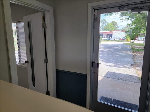doorway to outside with a healthy amount of sunlight