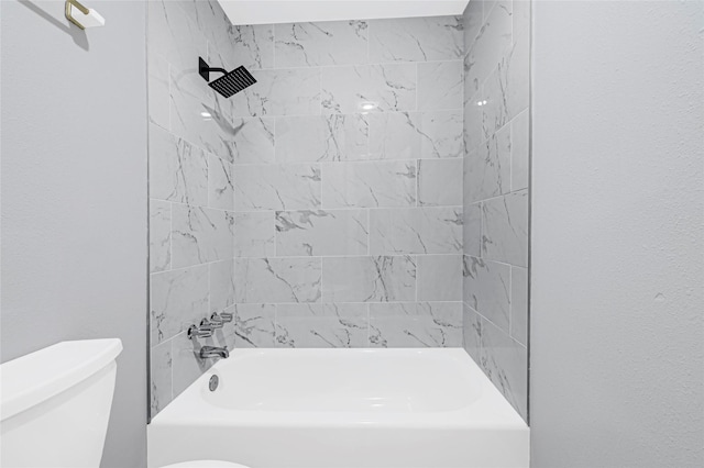 6326 Cambridge Glen Ln, Houston, TX 77035 - full bathroom with toilet and shower / washtub combination
