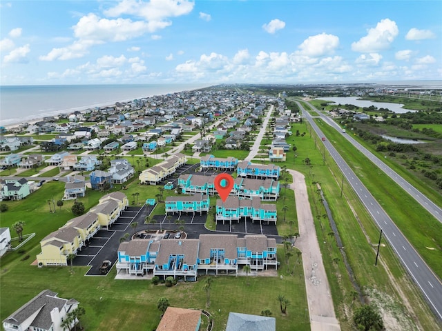 604 Calico Jack Cv, Galveston, TX 77554 - birds eye view of property with a water view