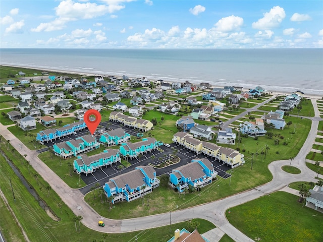 604 Calico Jack Cv, Galveston, TX 77554 - drone / aerial view with a water view