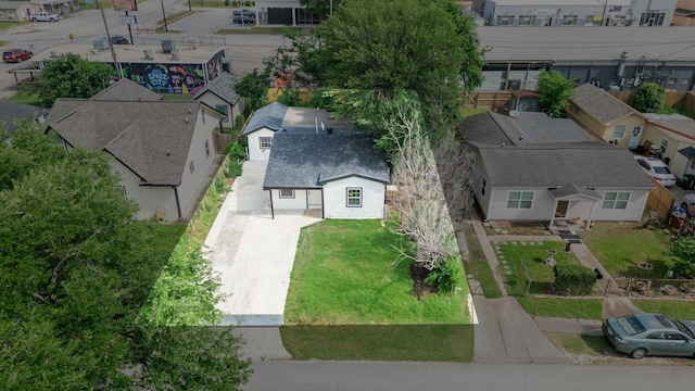 bird's eye view featuring a residential view