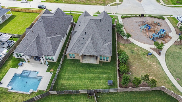 drone / aerial view