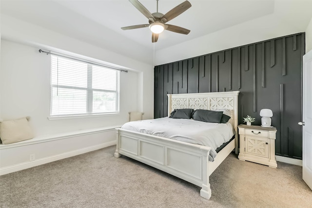 20002 Roan Ardennes Ln, Tomball, TX 77377 - bedroom with light carpet and a ceiling fan