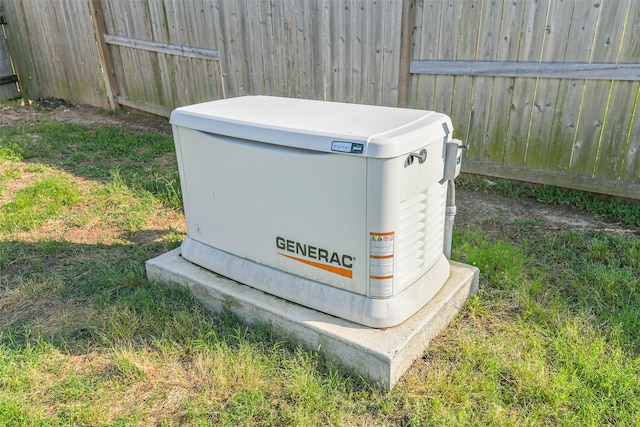 details featuring a power unit and fence