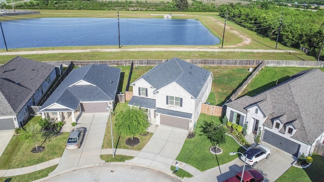 20002 Roan Ardennes Ln, Tomball, TX 77377 - aerial view of residential area featuring a nearby body of water