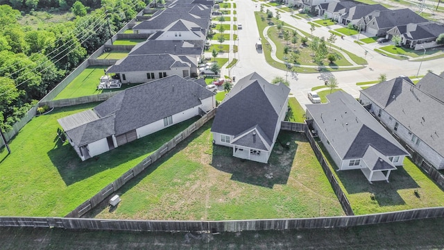 aerial view featuring a residential view