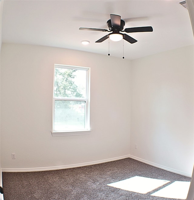 24994 Armagh St, Hempstead, TX 77445 - empty room featuring carpet floors, a ceiling fan, and baseboards