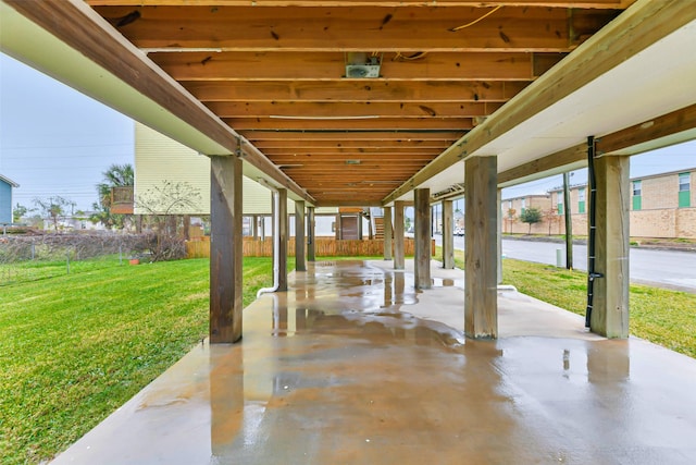 view of patio / terrace with fence