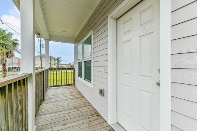 2811 Winnie St, Galveston, TX 77550 - view of wooden terrace