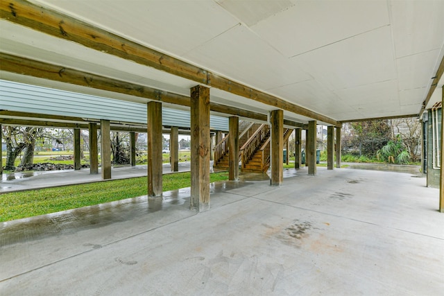 2811 Winnie St, Galveston, TX 77550 - view of patio with stairway