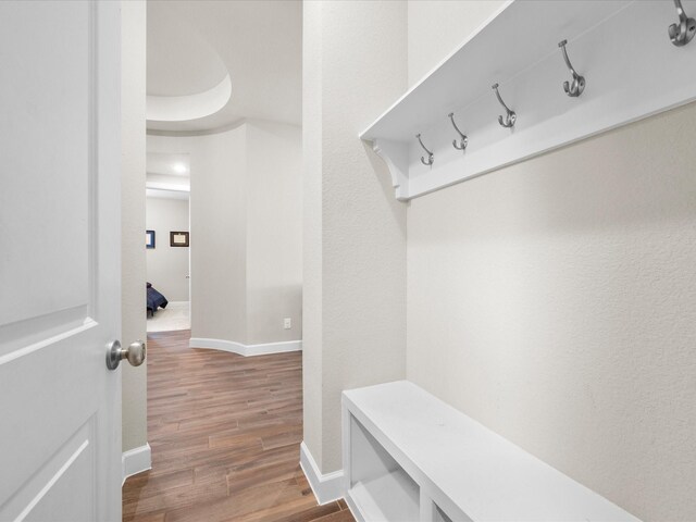 7262 Monarch Dr, Katy, TX 77493 - mudroom with baseboards and wood finished floors