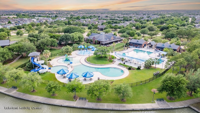 21131 Austin Chalk Dr, Cypress, TX 77433 - view of aerial view at dusk
