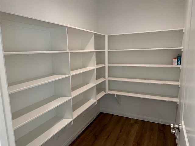 view of storage area
