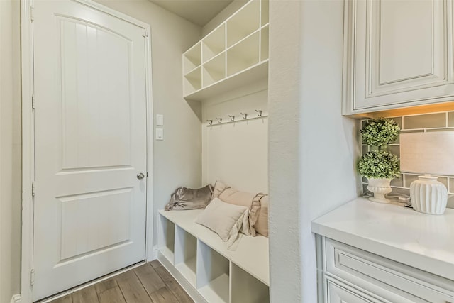 19219 Filly Park Cir, Tomball, TX 77377 - mudroom featuring wood finished floors