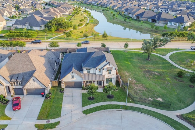19219 Filly Park Cir, Tomball, TX 77377 - aerial view of residential area featuring a large body of water