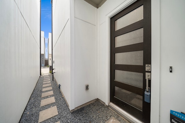 view of exterior entry