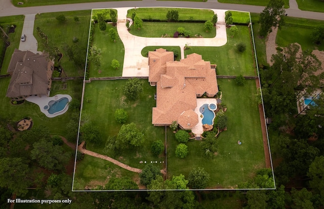 28002 Whispering Maple Way, Spring, TX 77386 - aerial view of a pool
