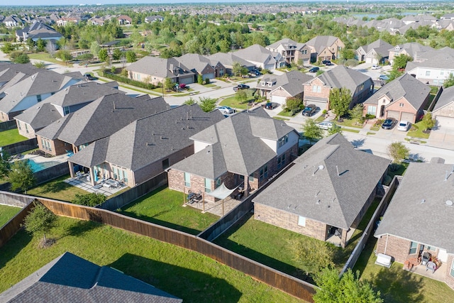 bird's eye view featuring a residential view