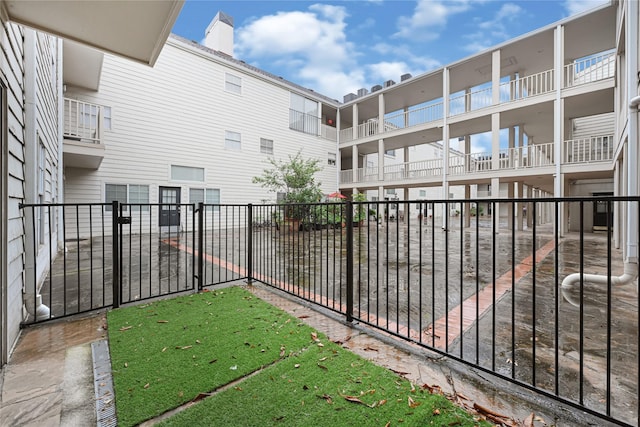 exterior space featuring fence