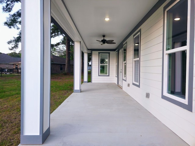 20 Lazy Spgs, Trinity, TX 75862 - view of patio featuring ceiling fan