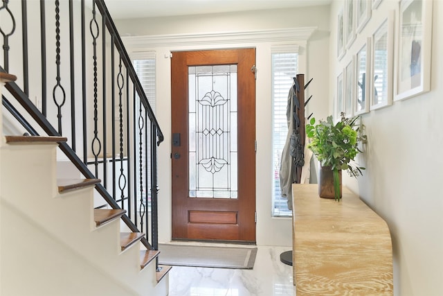 foyer entrance with stairs
