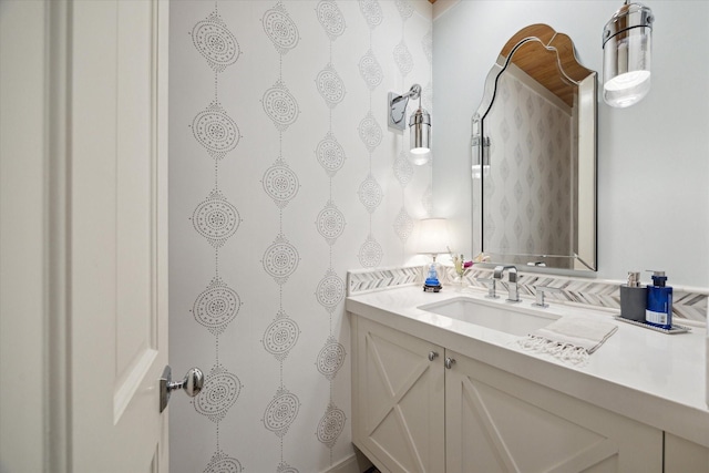 bathroom featuring vanity