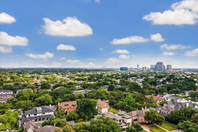 aerial view featuring a residential view
