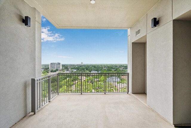 balcony with visible vents