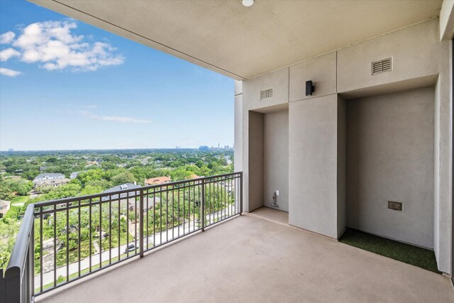 balcony with visible vents