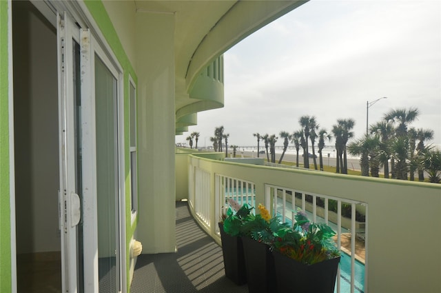 view of balcony