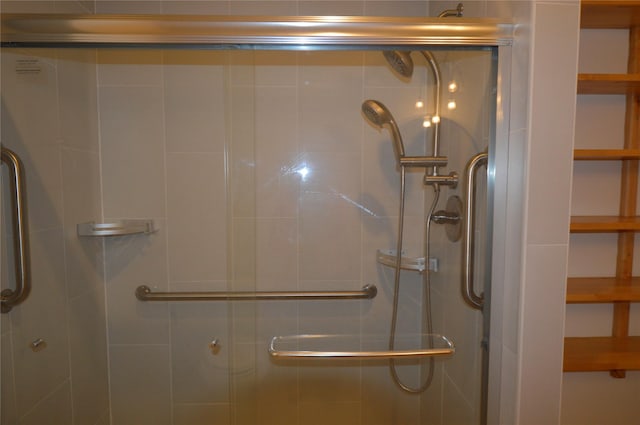 full bathroom with a stall shower