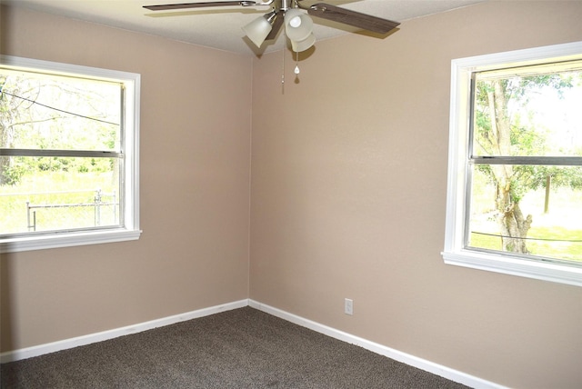 12112 Fm-457, Cedar Lane, TX 77415 - spare room with ceiling fan and plenty of natural light