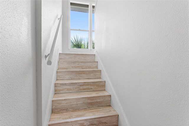 view of stairway