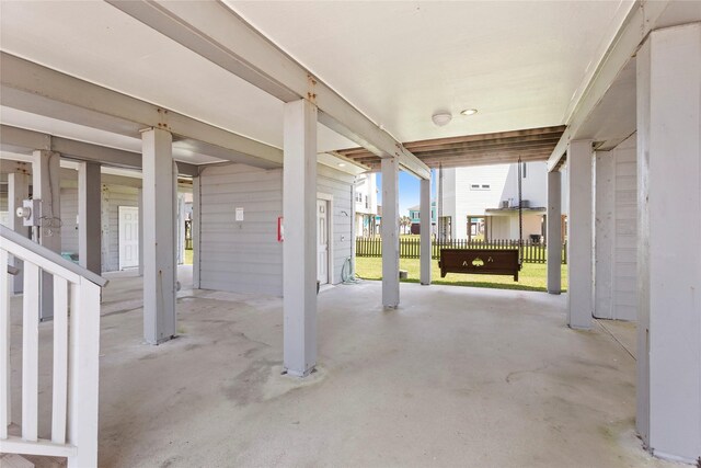 view of patio / terrace with fence