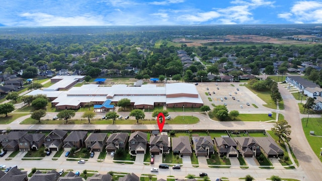 aerial view featuring a residential view