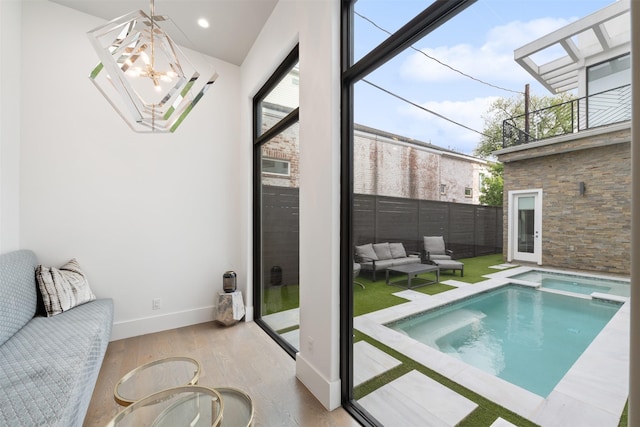 2703 Westgrove Ln, Houston, TX 77027 - view of pool featuring a pool with connected hot tub