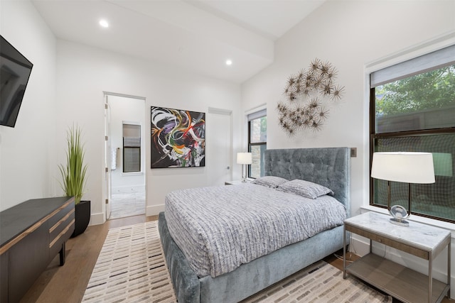 2703 Westgrove Ln, Houston, TX 77027 - bedroom featuring baseboards, wood finished floors, and recessed lighting