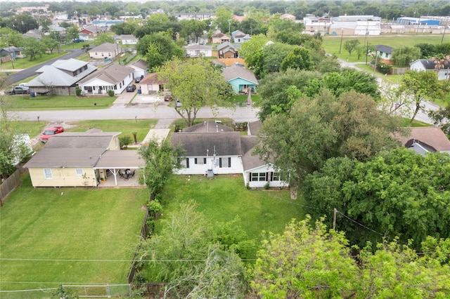 aerial view of residential area