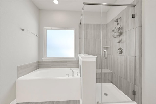 269 Bay Oaks Dr, La Porte, TX 77571 - bathroom with a shower stall and a bath