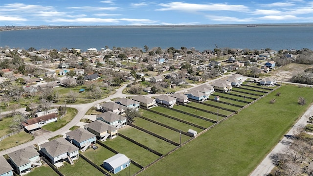269 Bay Oaks Dr, La Porte, TX 77571 - birds eye view of property with a water view and a residential view