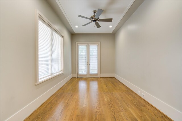 1509 Caywood Ln Unit C, Houston, TX 77055 - spare room with a ceiling fan, light wood finished floors, baseboards, and recessed lighting
