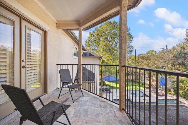 view of balcony