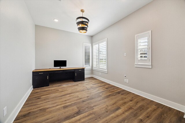 15807 Celebration Ln, Cypress, TX 77433 - unfurnished office with wood finished floors and baseboards