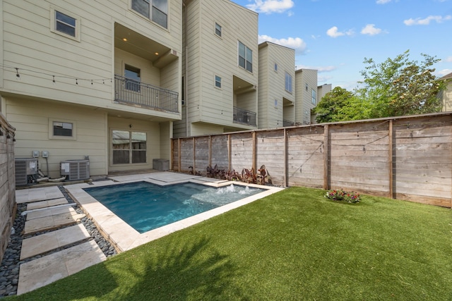 5212 Lillian St, Houston, TX 77007 - view of pool featuring central air condition unit