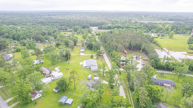 5003 Lord Rd, Crosby, TX 77532 - aerial view with a wooded view