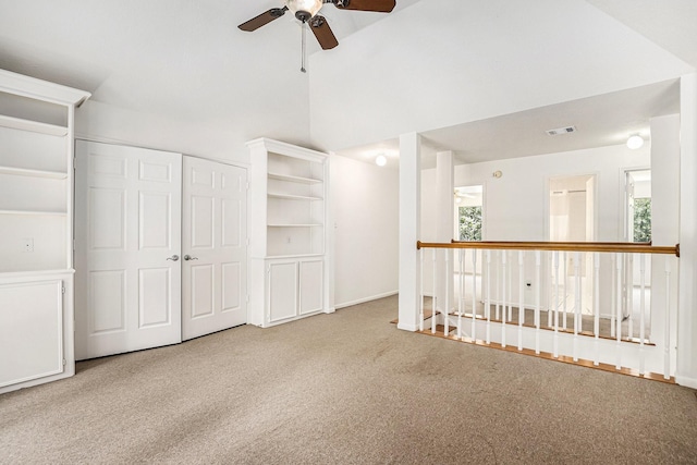 15242 Shapiro Springs Ln, Houston, TX 77095 - empty room featuring a ceiling fan and carpet