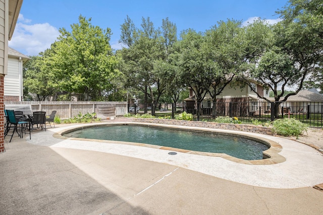 15242 Shapiro Springs Ln, Houston, TX 77095 - view of swimming pool with a patio and fence