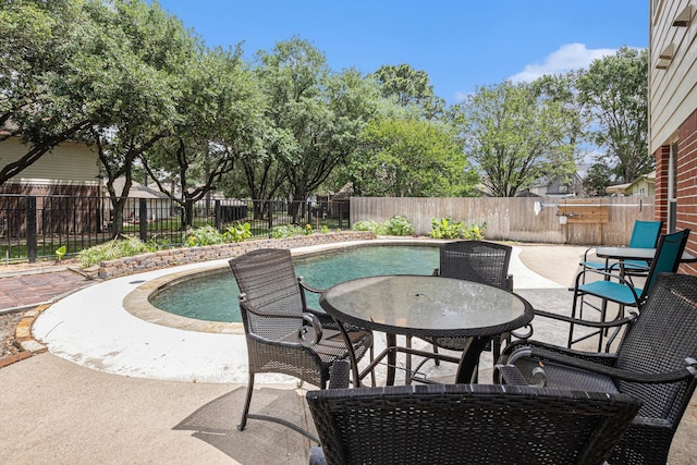 15242 Shapiro Springs Ln, Houston, TX 77095 - view of swimming pool featuring a patio area and a fenced backyard