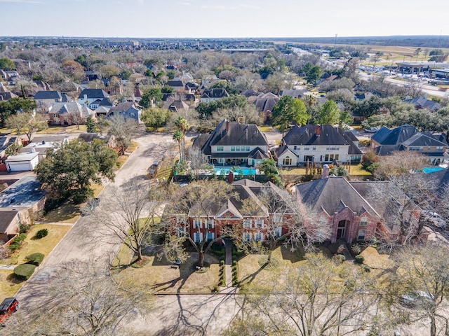 bird's eye view featuring a residential view
