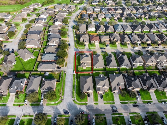 aerial view featuring a residential view